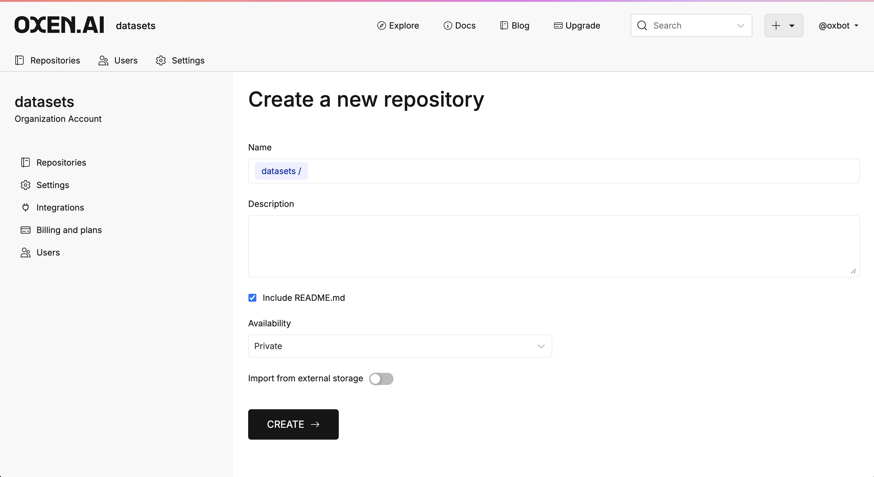 Create Repository