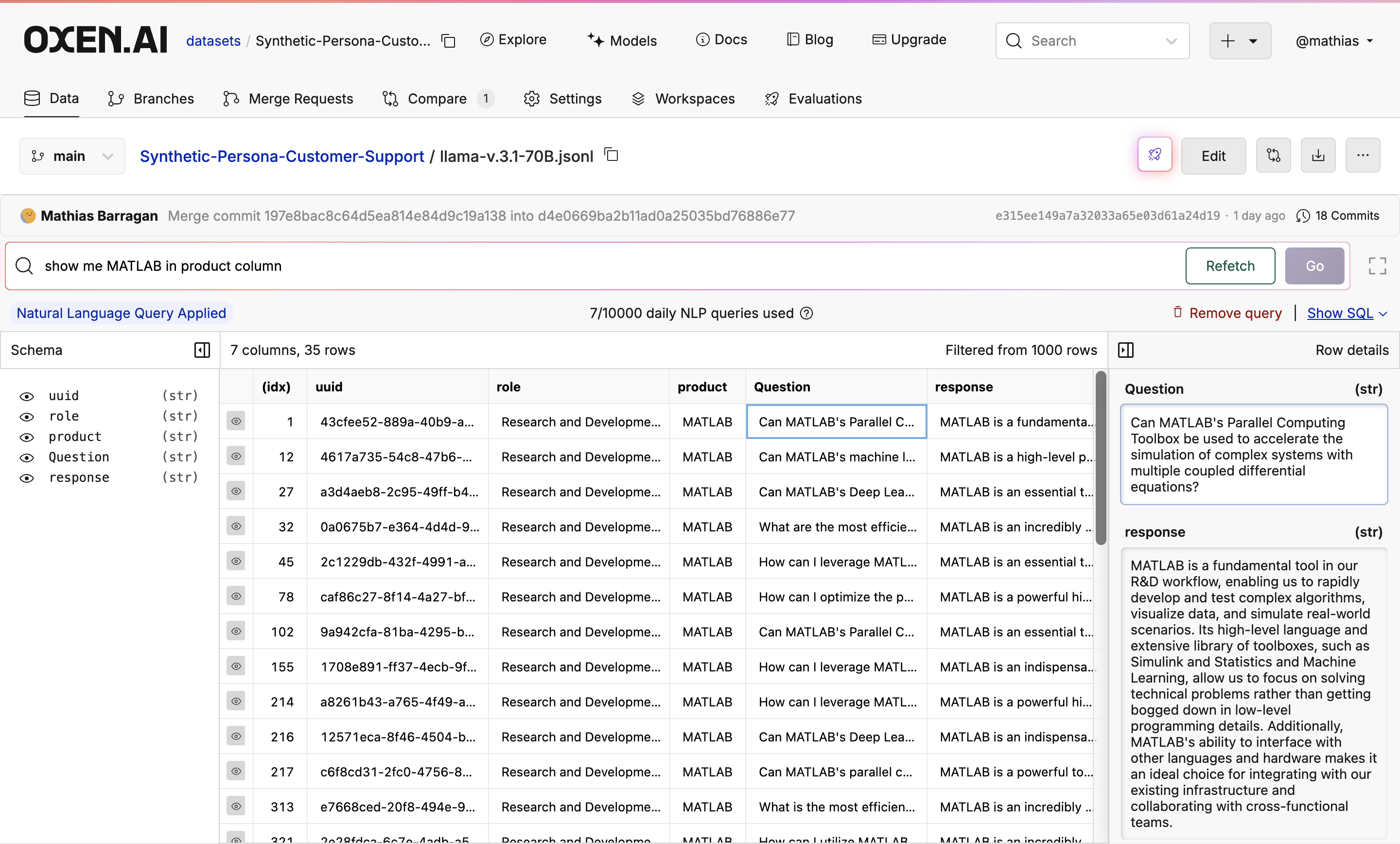Text2SQL example