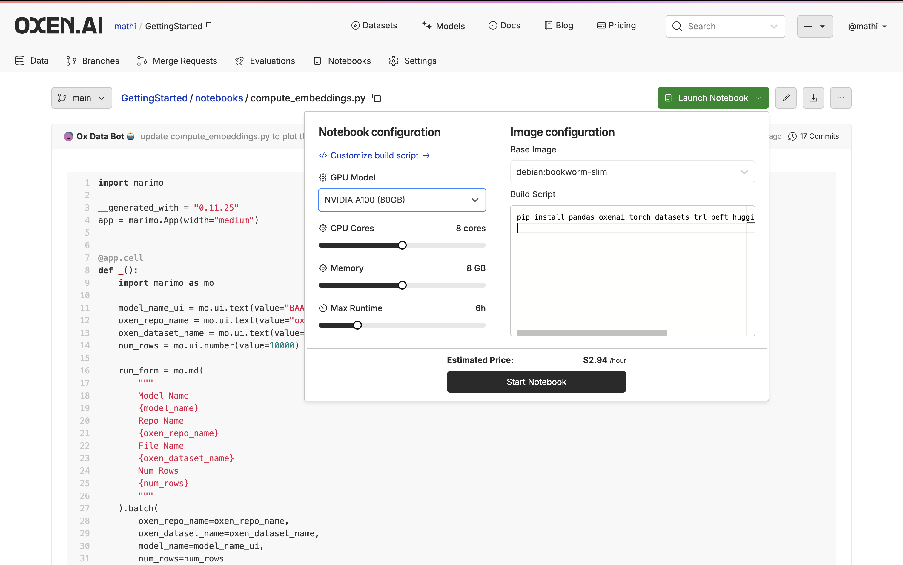 Customize Build Script