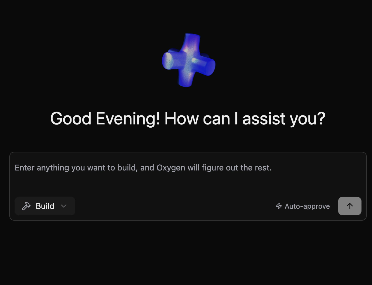 Builder agent interface with Build mode and Auto-approve option