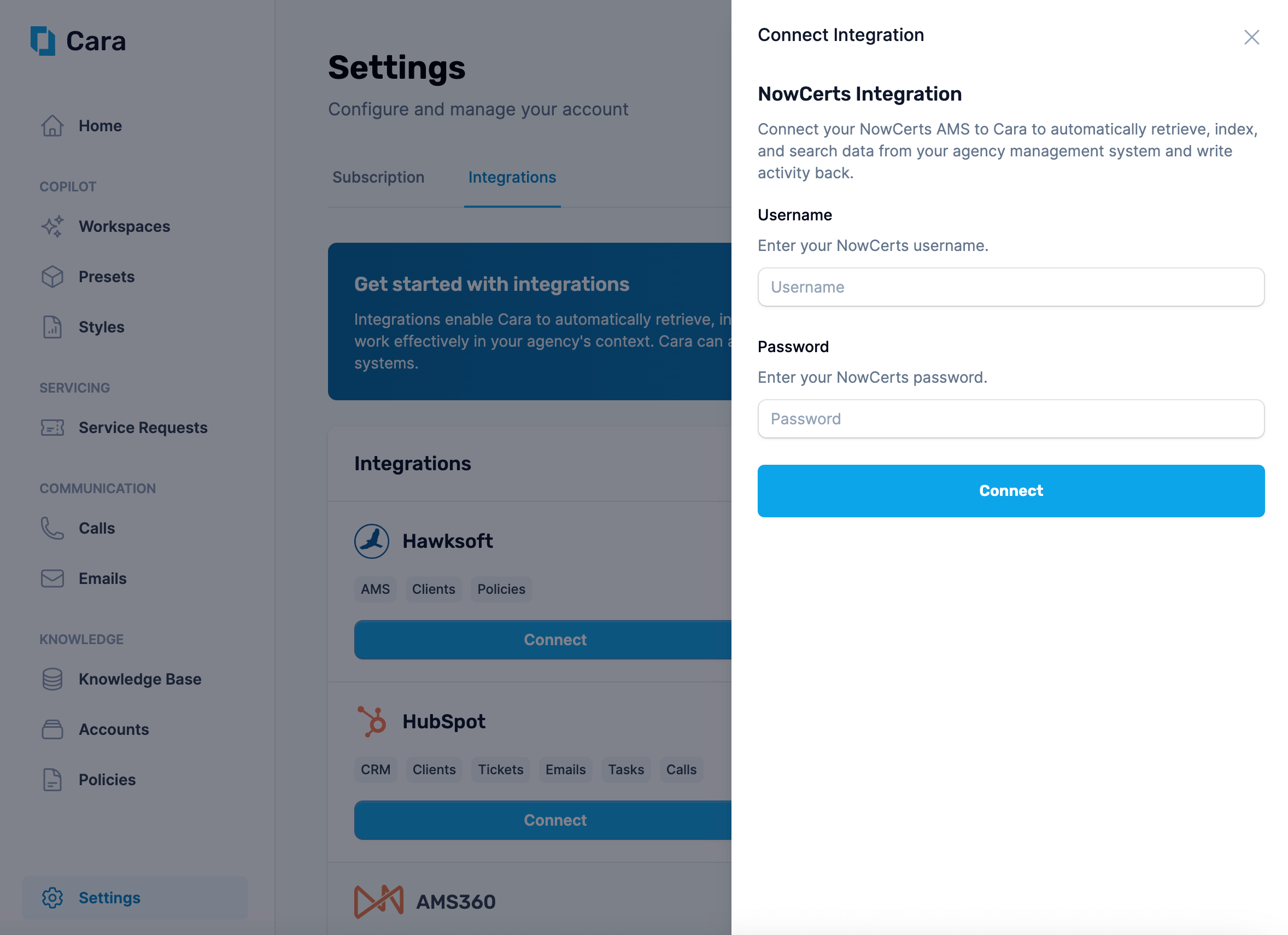 NowCerts Momentum Integration