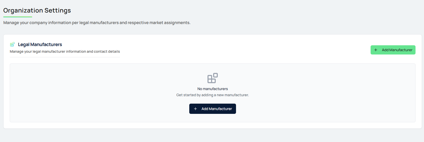 Add Manufacturer Light