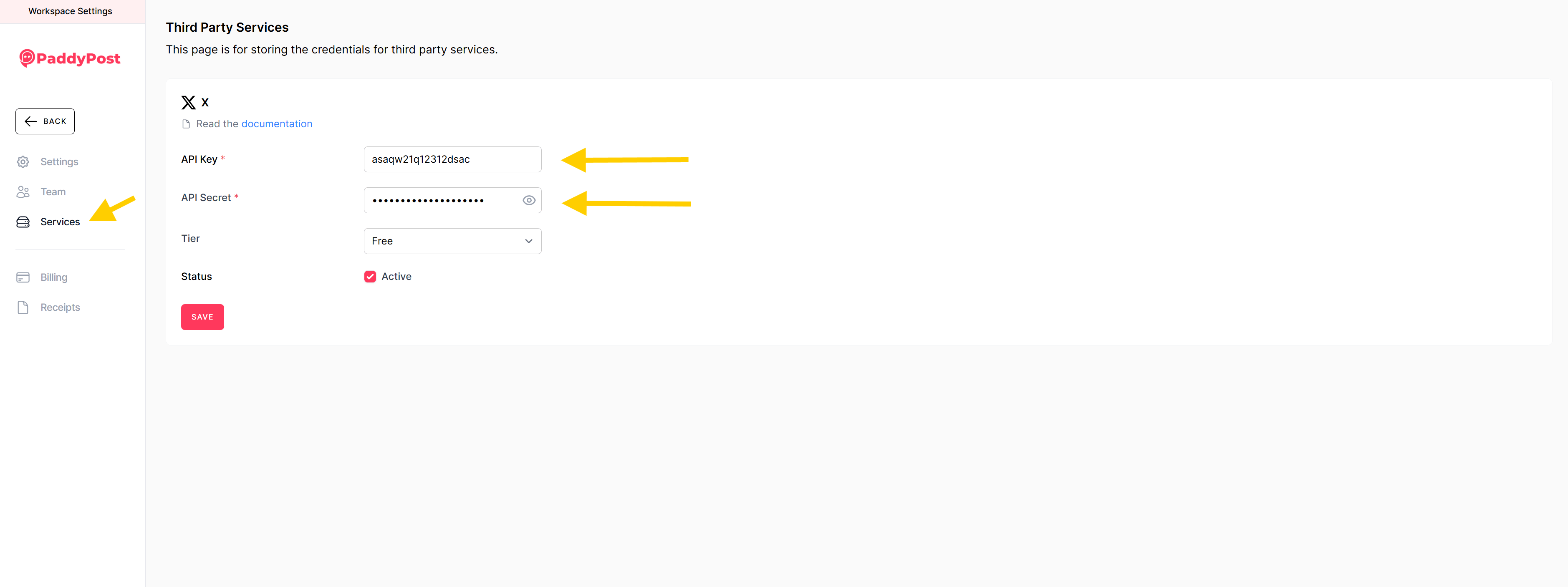 PaddyPost services page