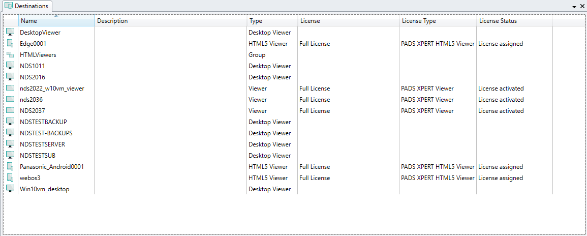 EN System Management Destinationswindow Pn