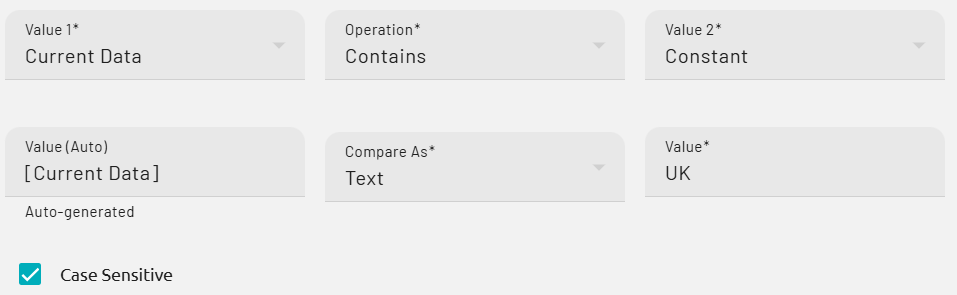 Configuring the rule condition