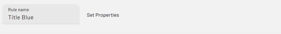 Set Properties button