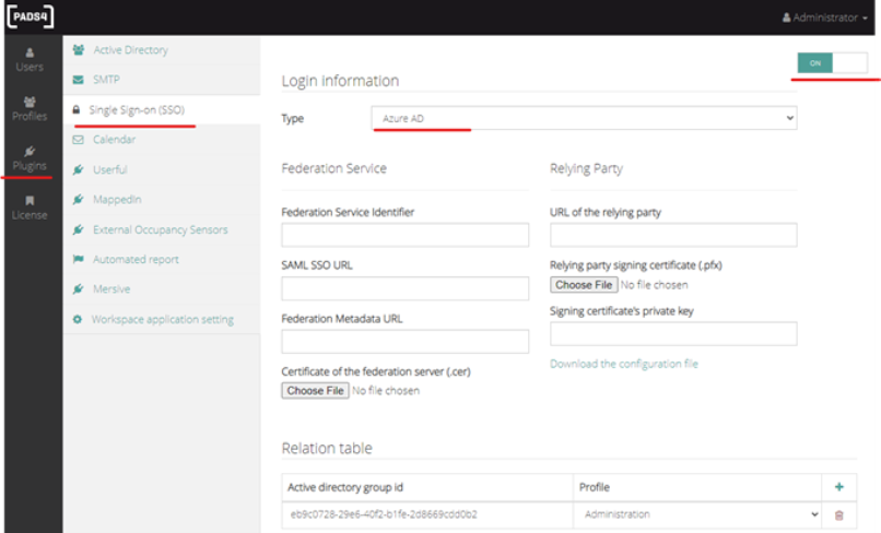 Pluging Type Azure AD Pn
