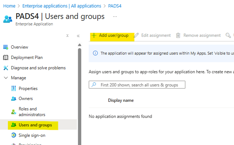 Azure Add Pads4users And Groups Azure Add Pads4users And Groups