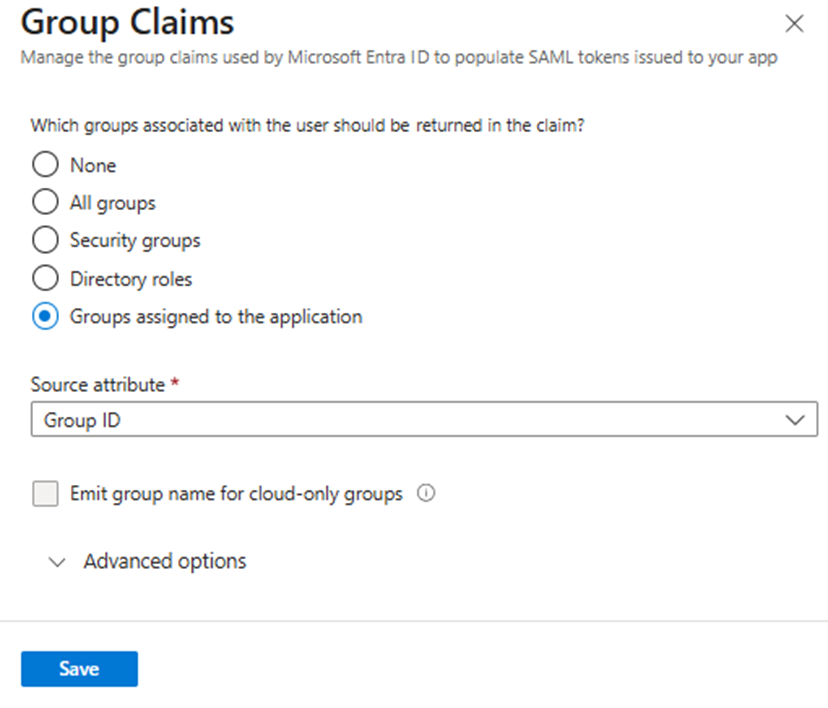Azure SAML Group Claims Azure SAML Group Claims