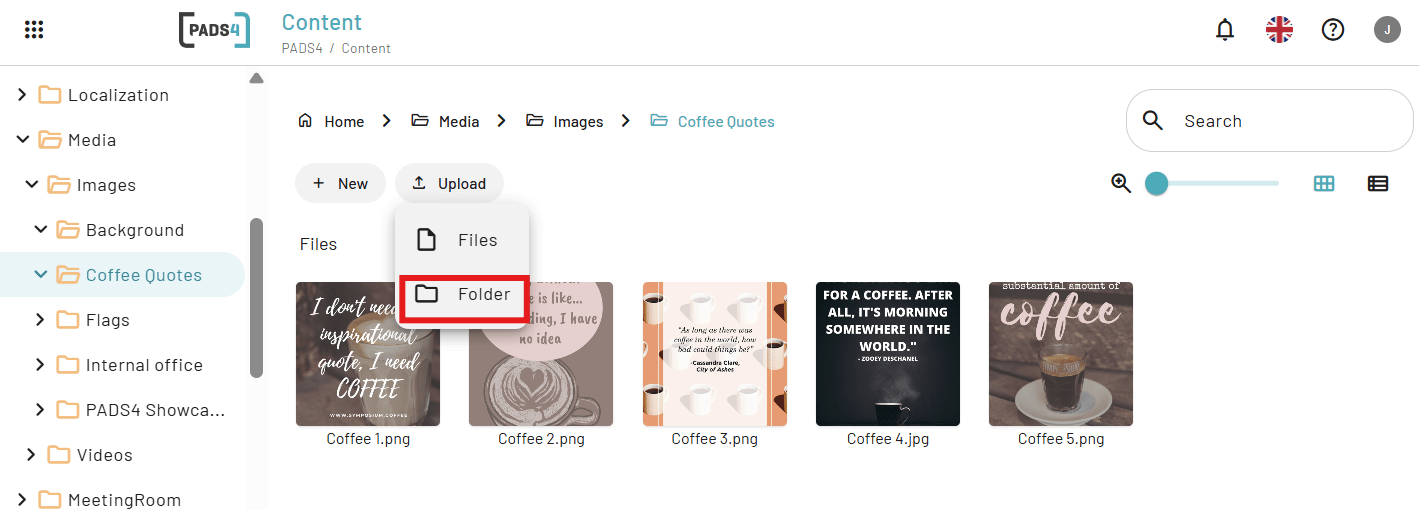 Content Library Folders 1