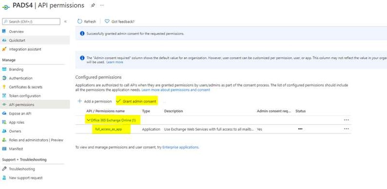 API Permissions