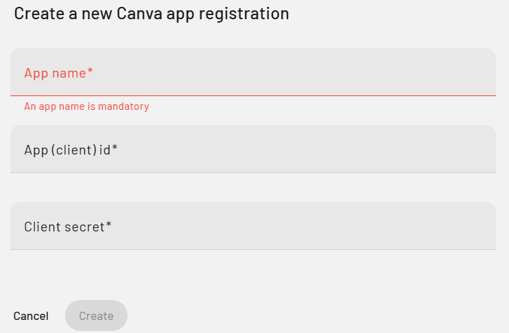 New Canva Registration