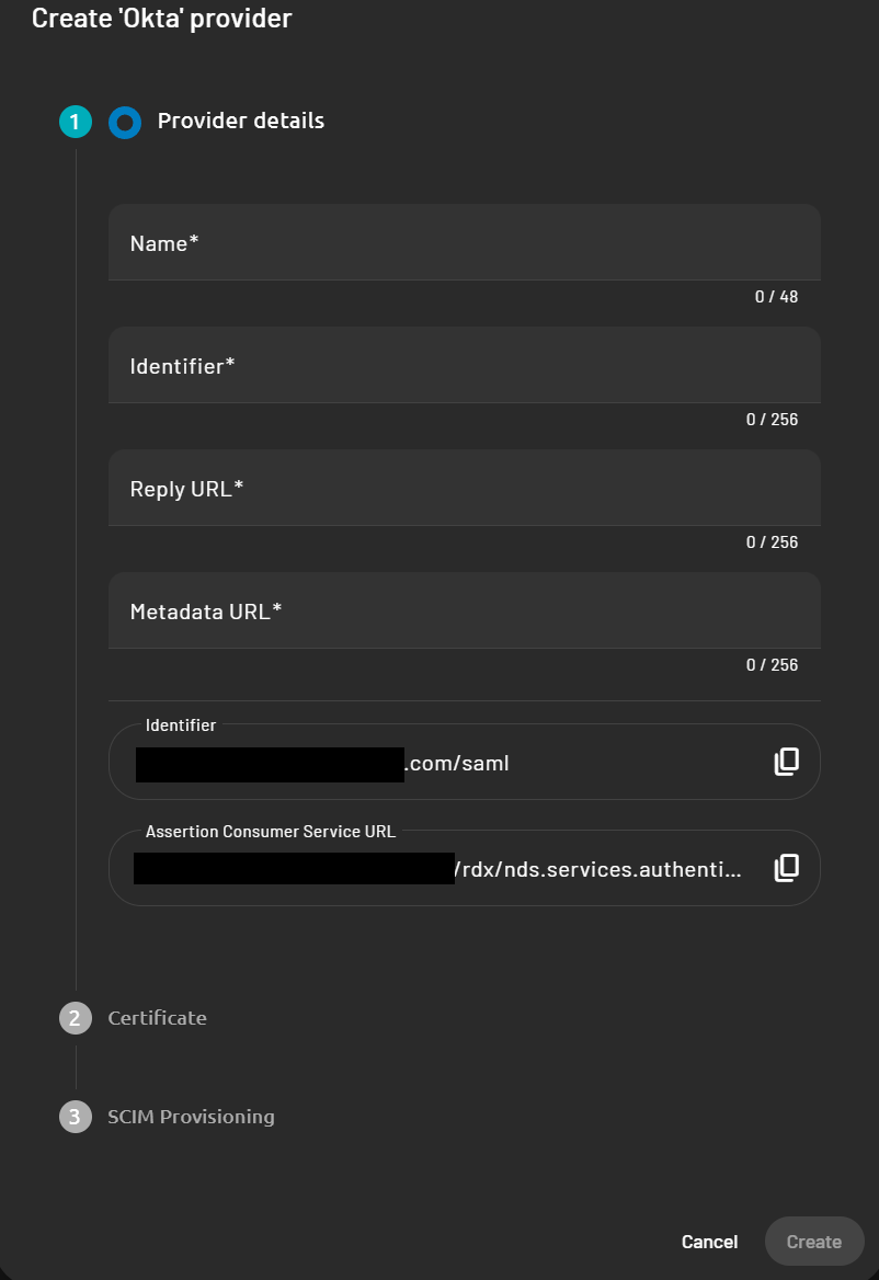 Okta Provider Details