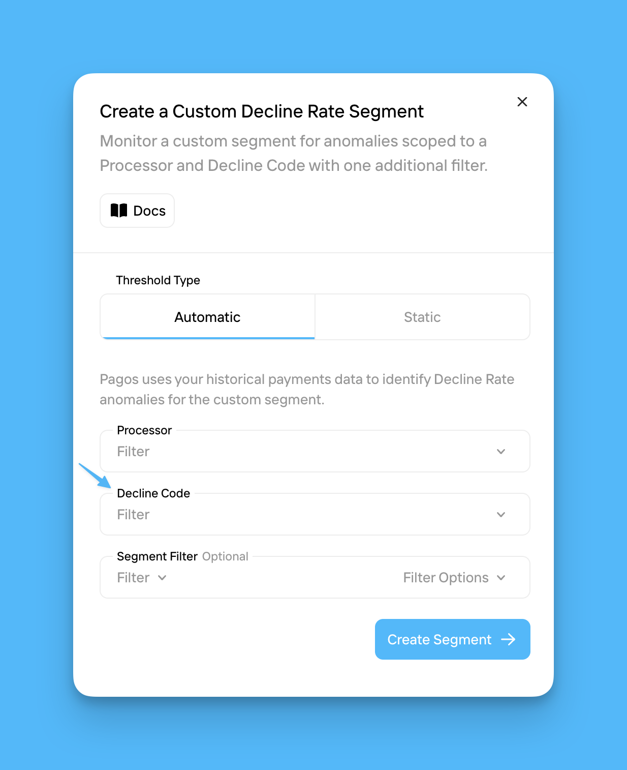 Decline Rate Custom Segment Alerts