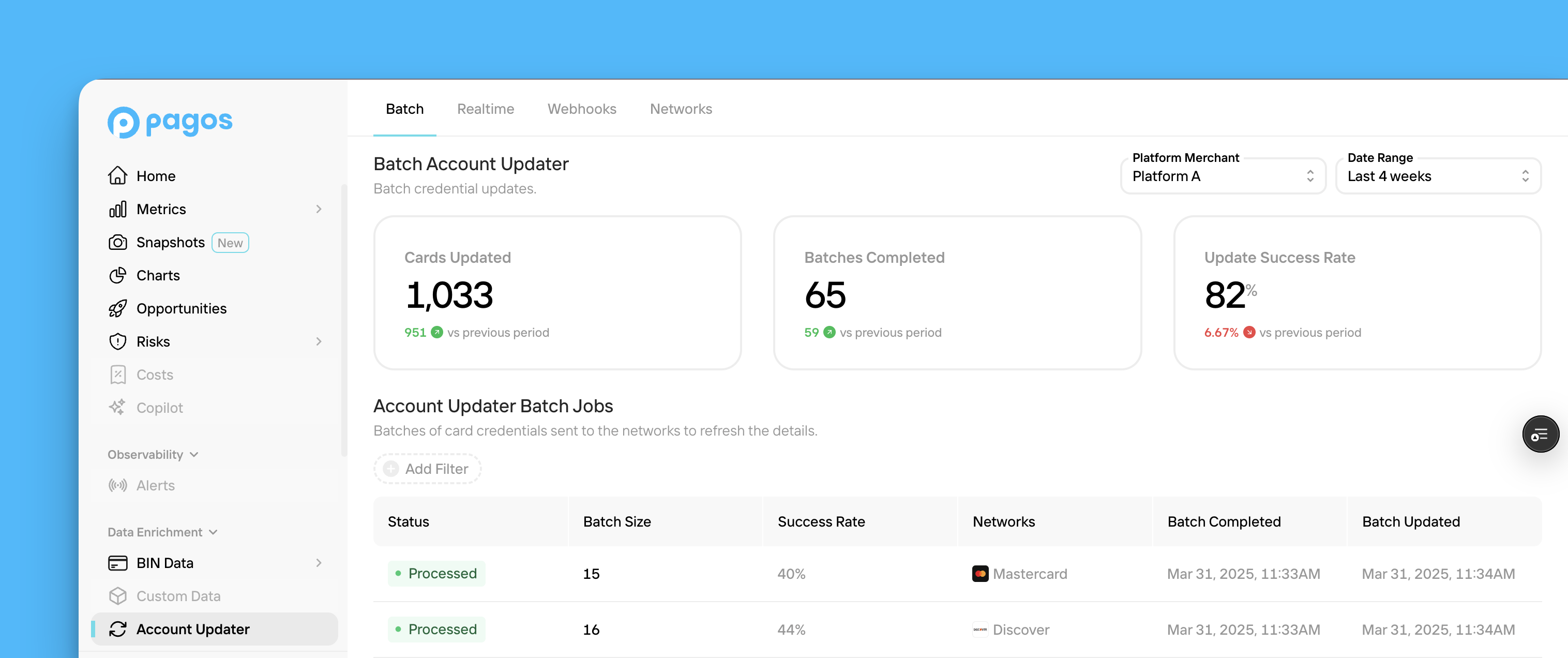 Pagos Account Updater UI