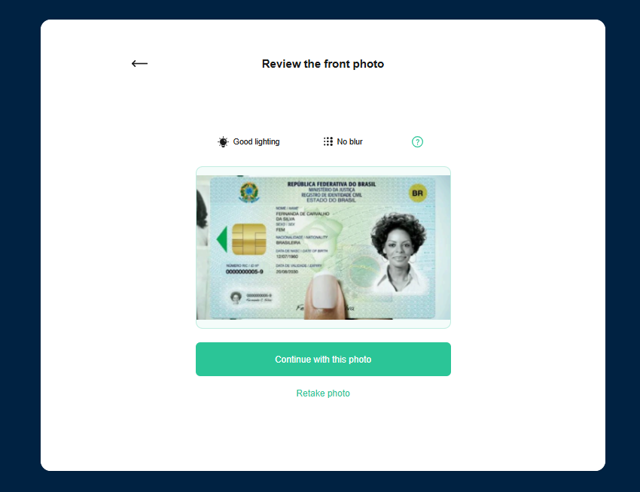 Review the image for clarity and completeness before confirming it.