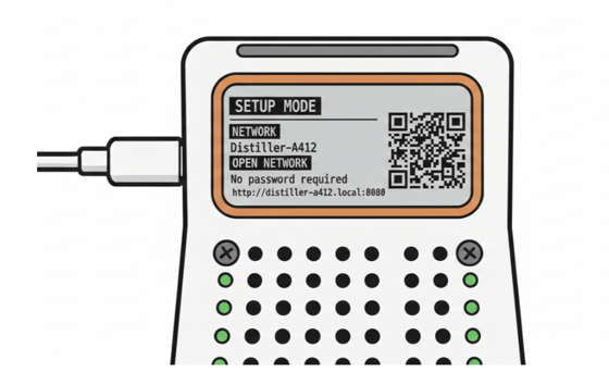 Device Setup Request Device Setup - Distiller Starter Kit