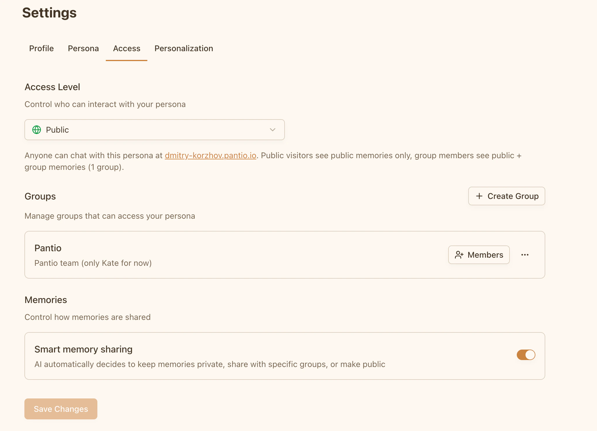 Smart memory sharing