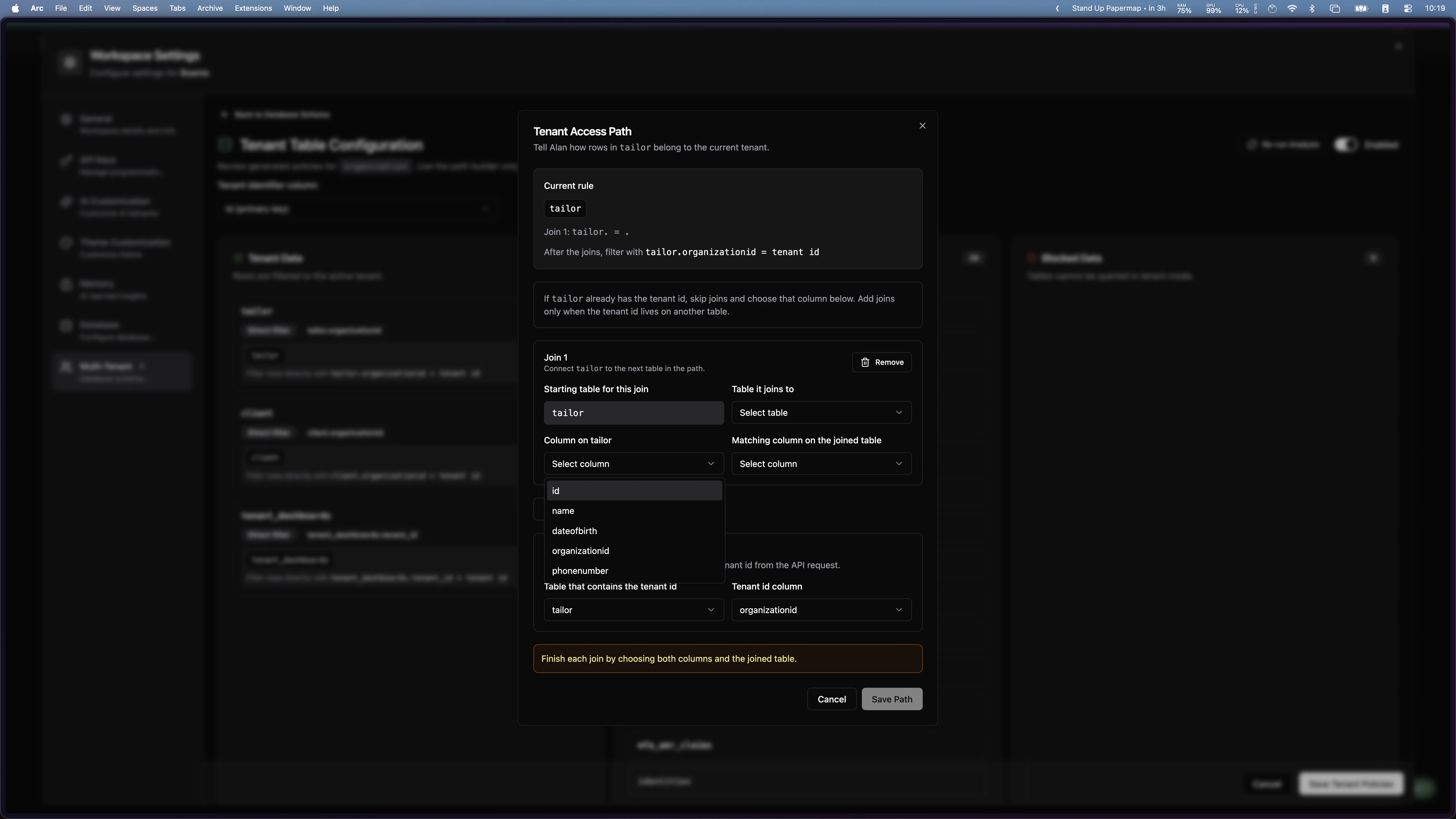 Tenant Access Path