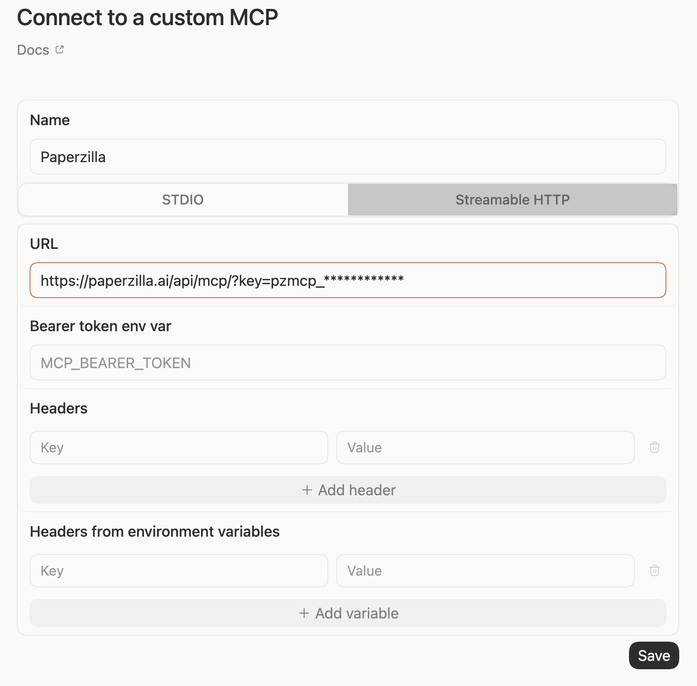 Use Paperzilla with Codex - Paperzilla Docs Portal