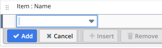 Item : Name field added to search results