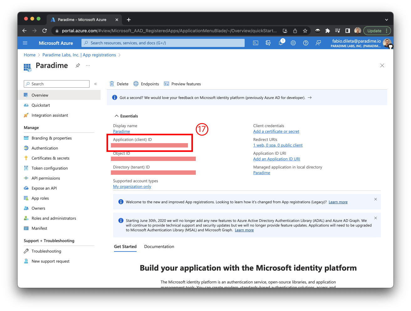 Azure AD Client ID
