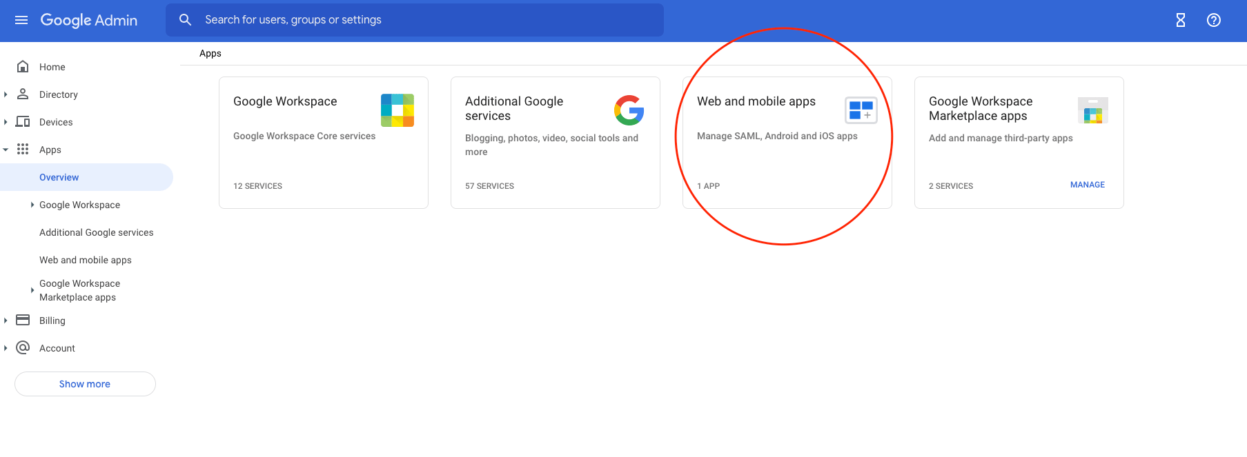 Apps Home