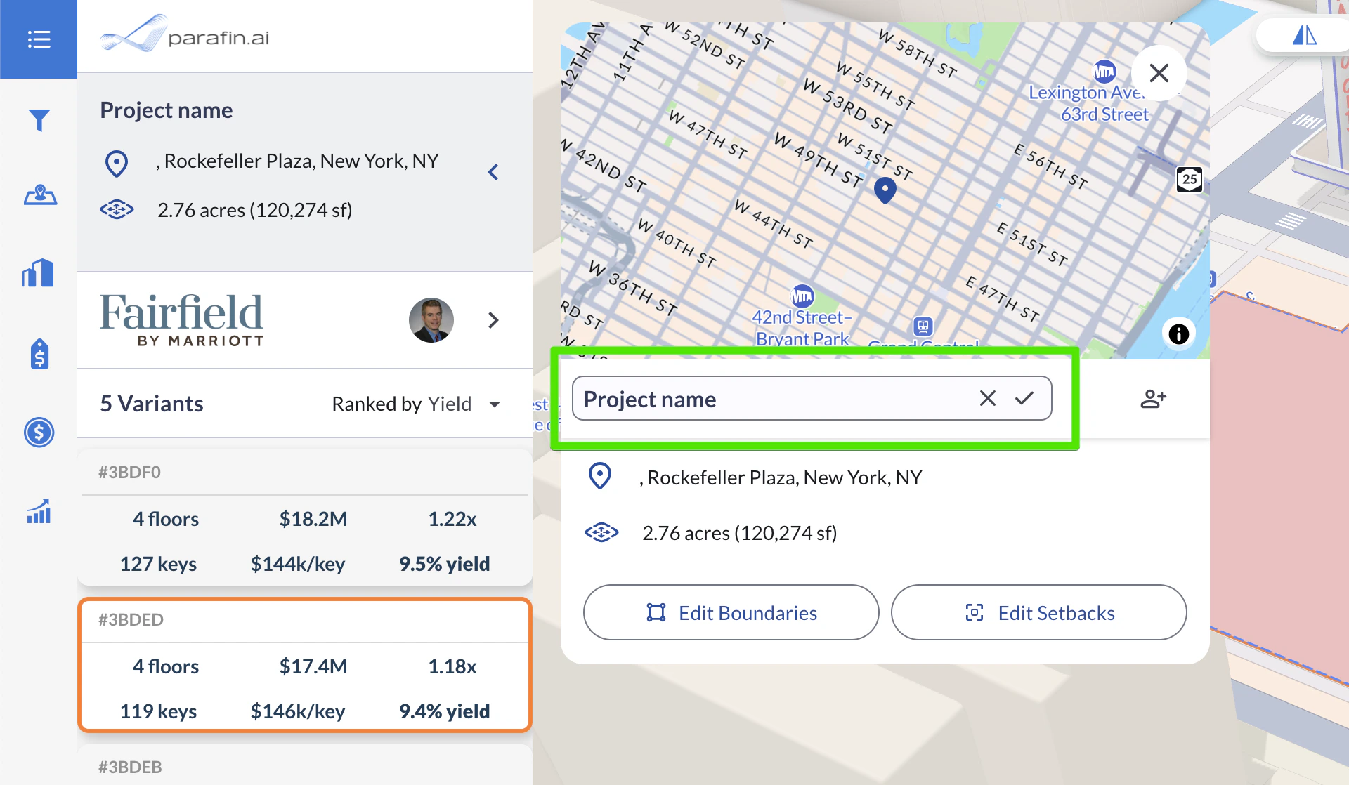 The Project Information dialog with project details