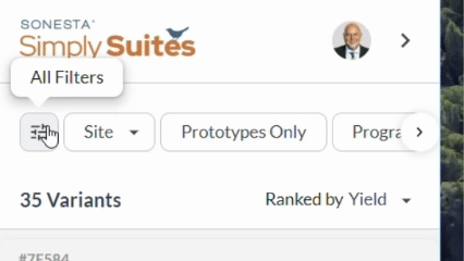 All filters available inside the Project Panel