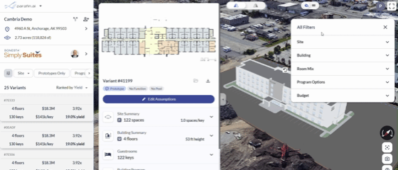 Editing all filters at once from the side panel