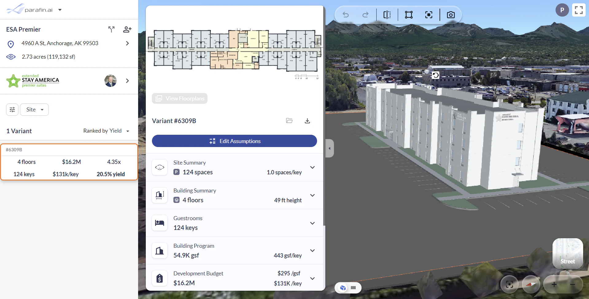 Extended Stay America Premier Suites prototype brand