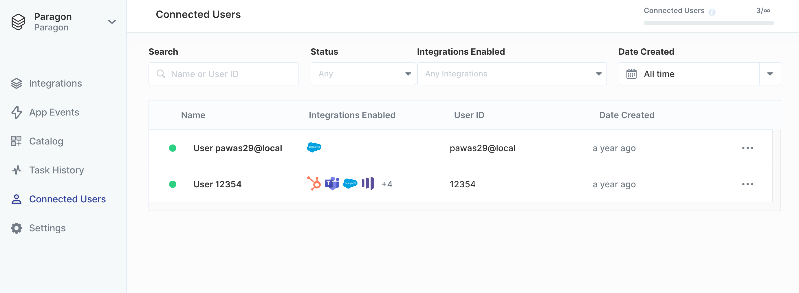 Managing Connected Users - Paragon Documentation
