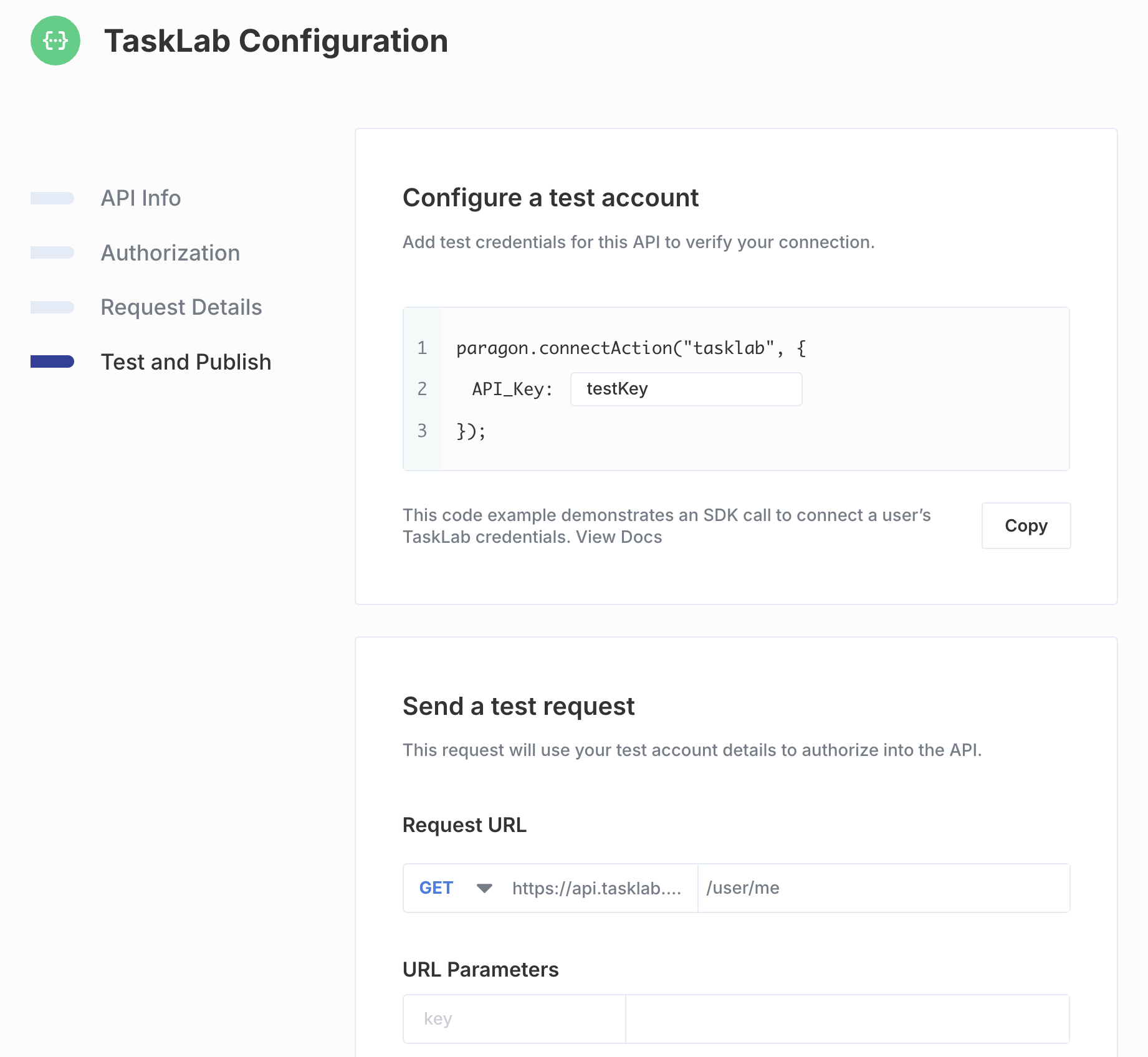 Testing and Finishing API Resources in Paragon Connect