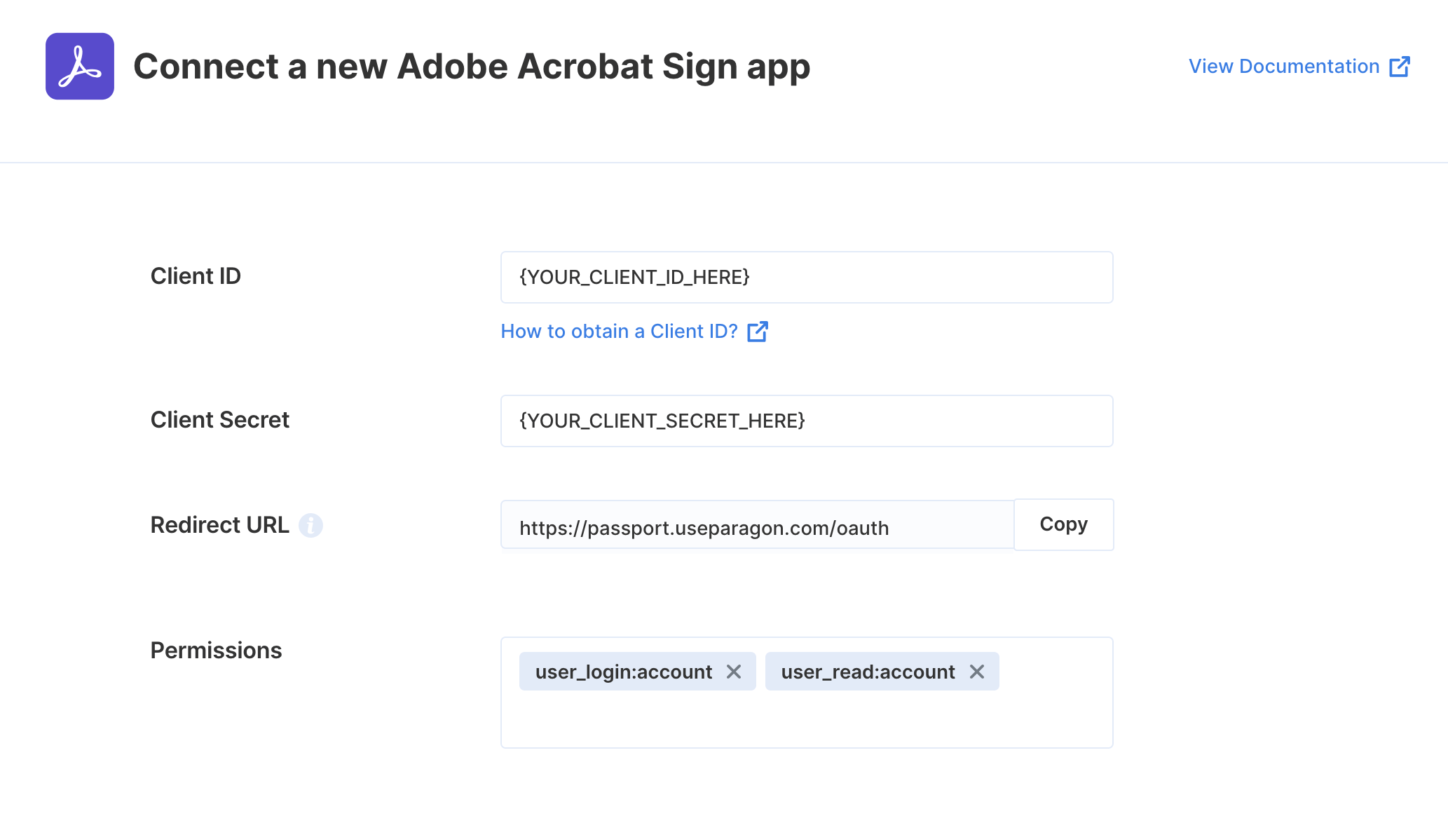 Acrobat Sign Rest Api Adobe Acrobat Sign - Paragon Documentation