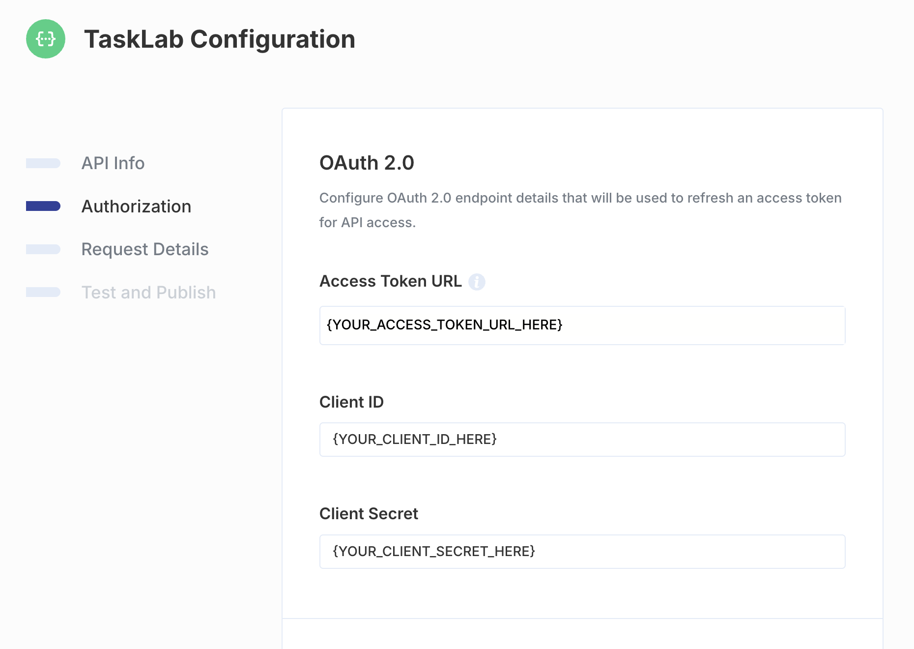 Configuring OAuth 2.0 for API Resources in Paragon Connect