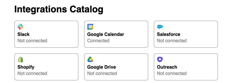 Building an In-App Integrations Catalog - Paragon Documentation
