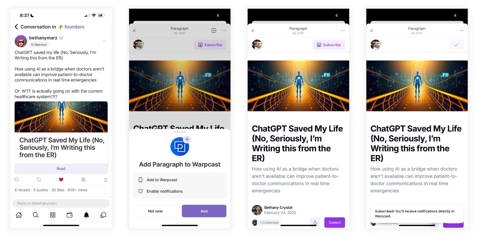 Paragraph Miniapp Pn