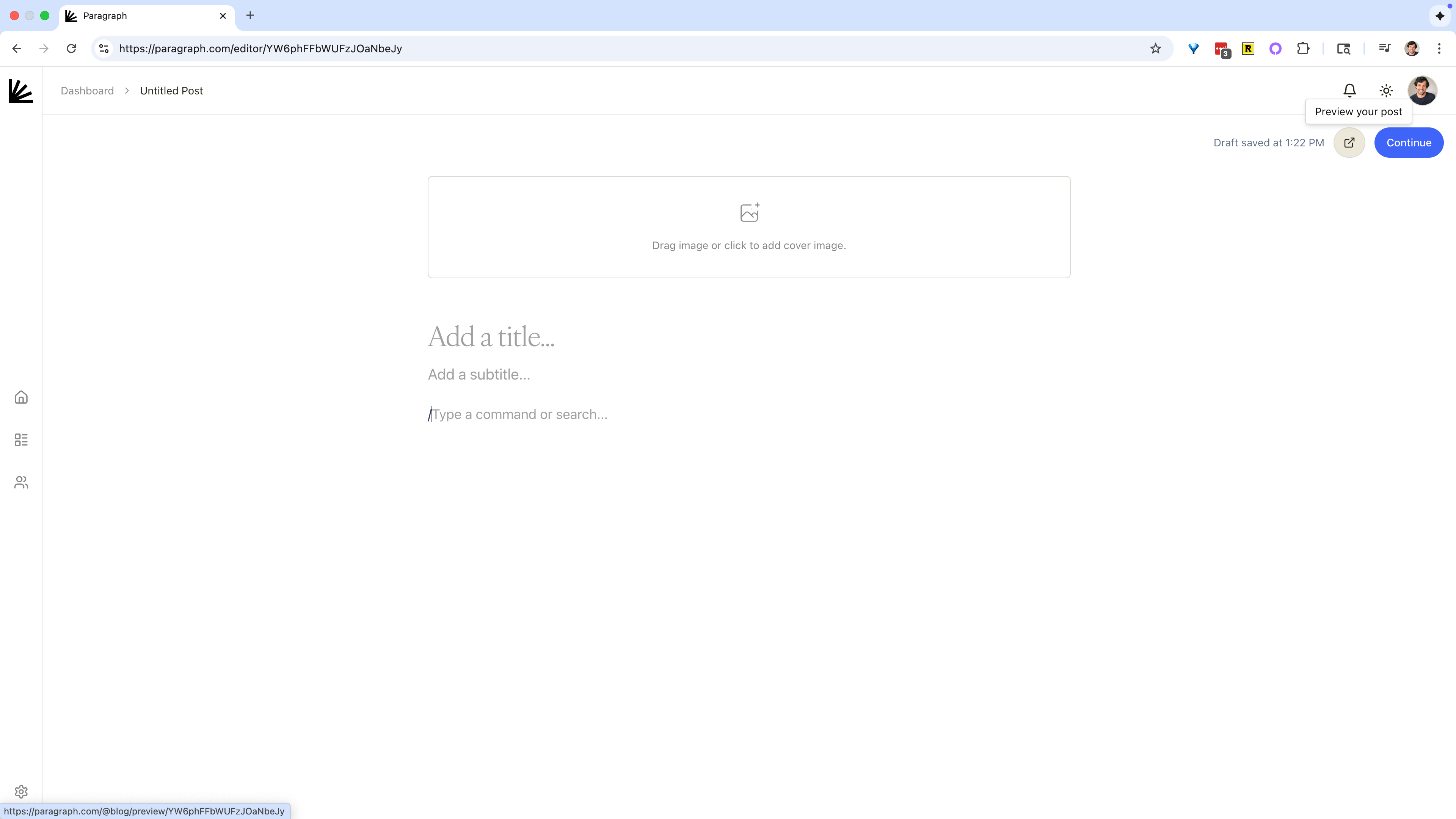 Preview Your Post Pn