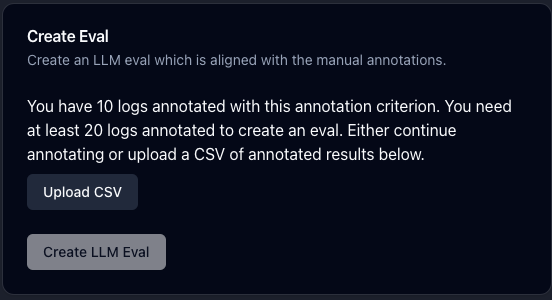 Create LLM Eval Card