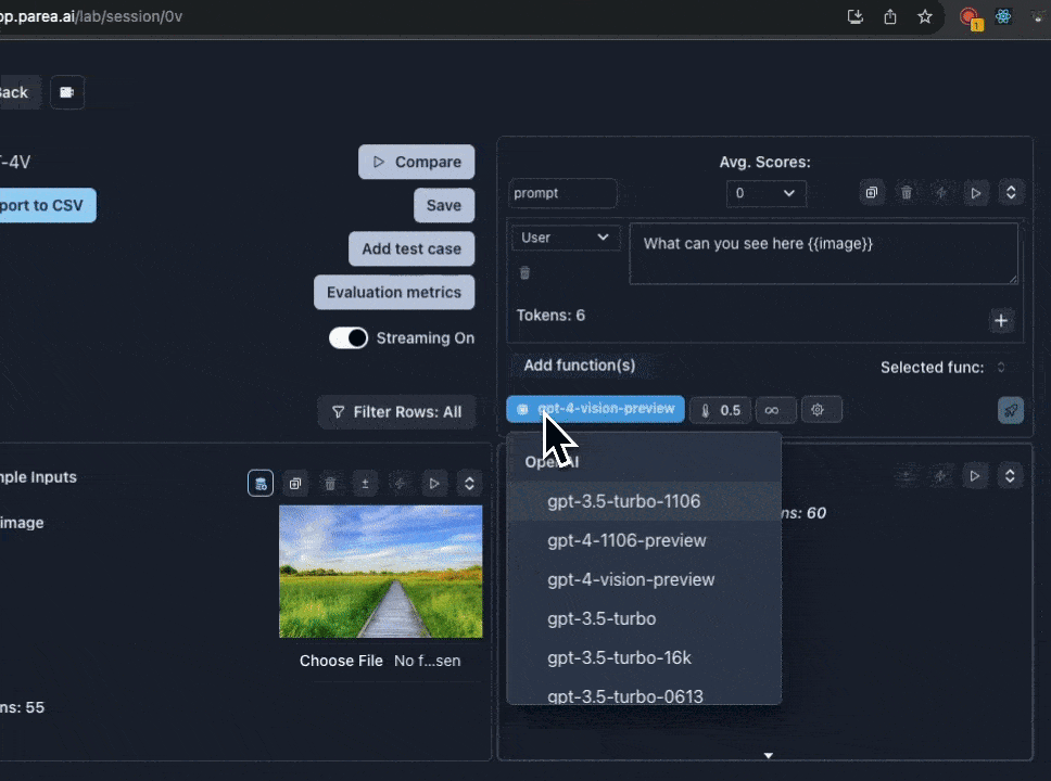 GPT-4 Vision in the Playground