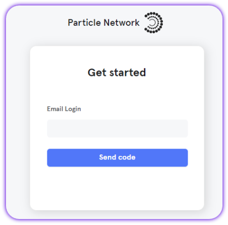 Login into Particle.