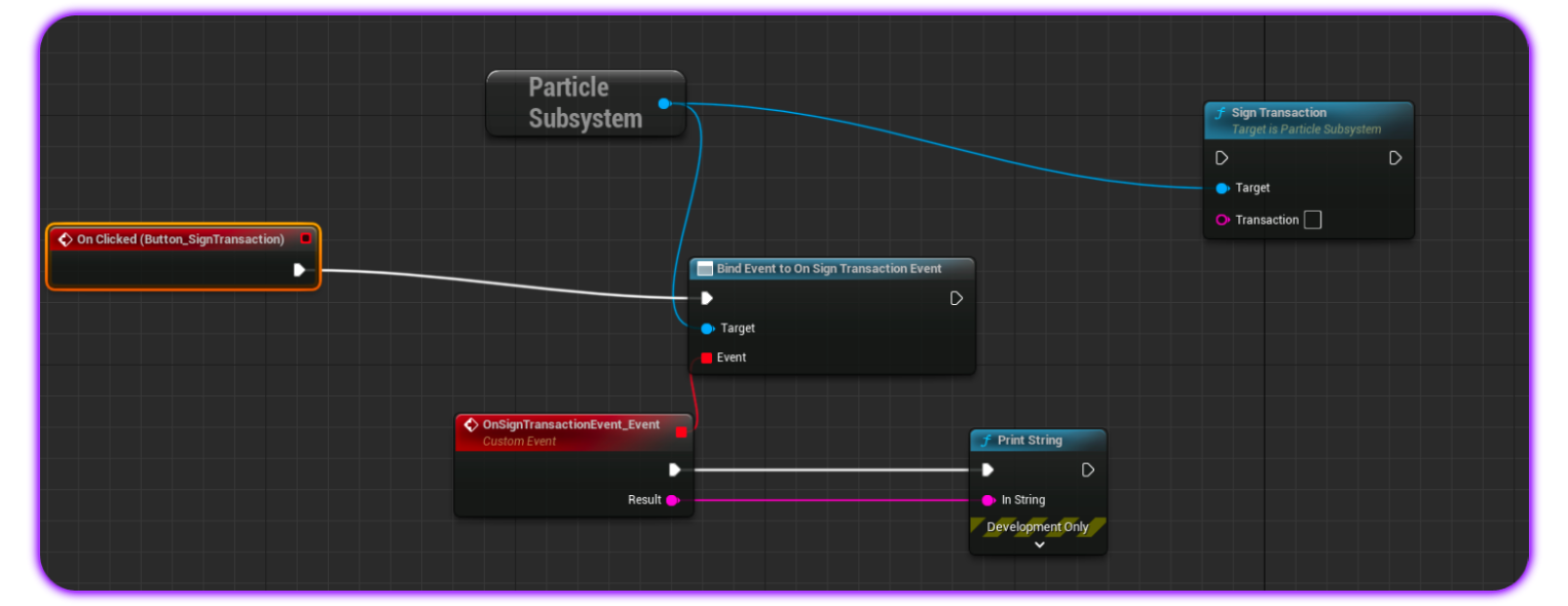 Particle Network app Unreal.