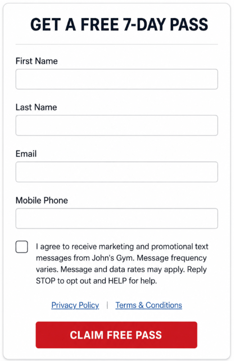 Example Sms Consent Form