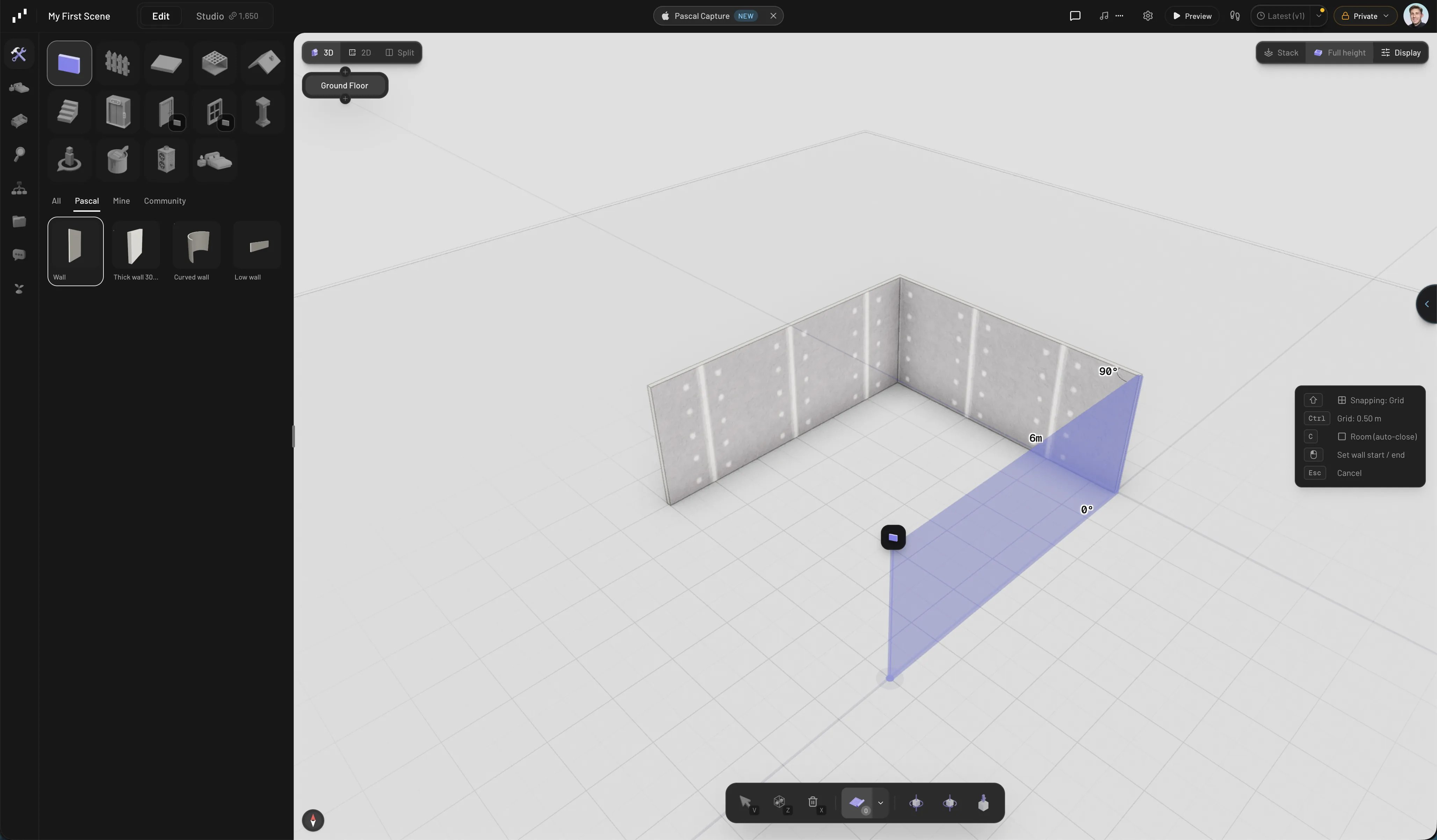 Drawing walls in Pascal