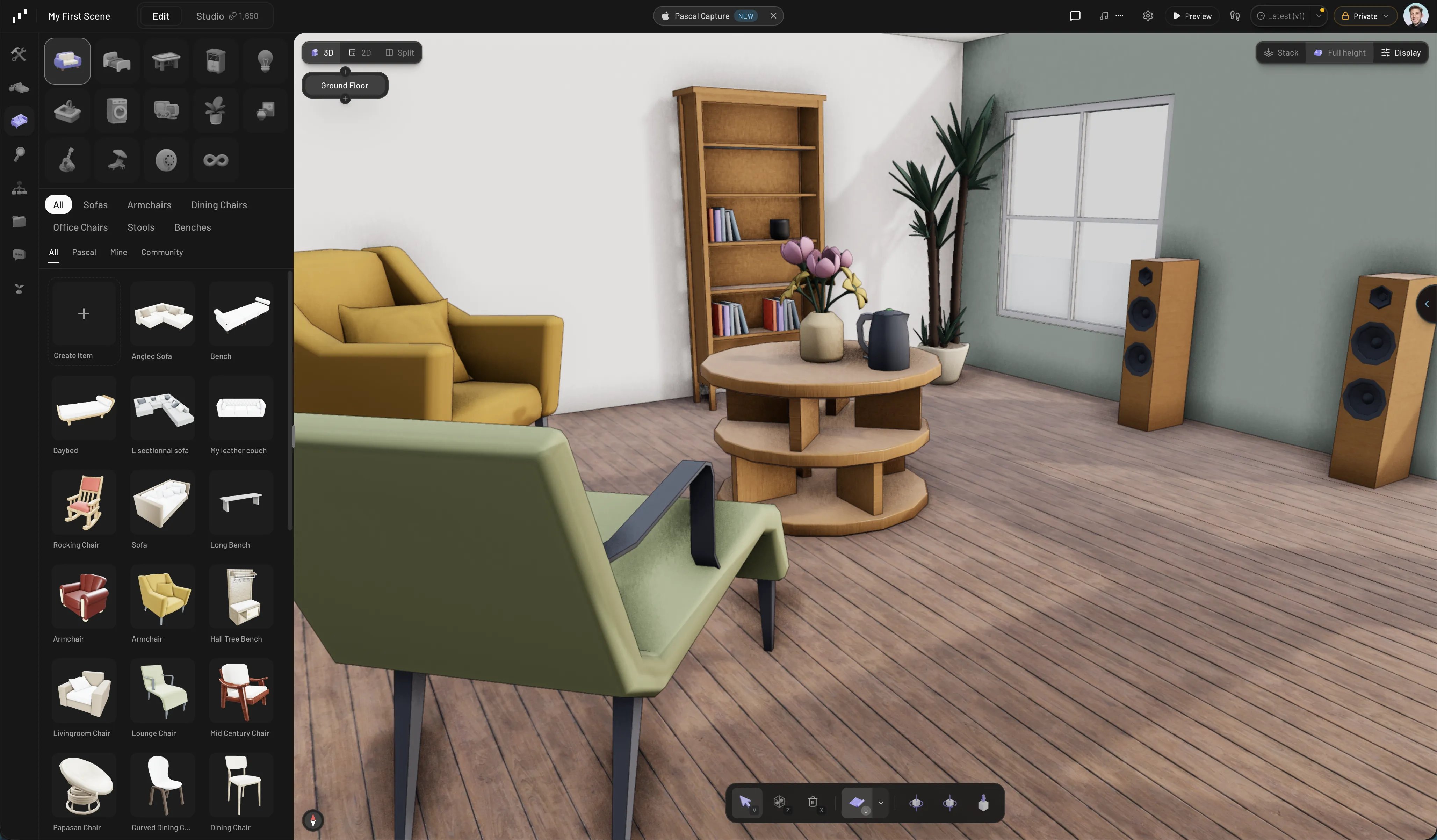 Building a first scene in Pascal