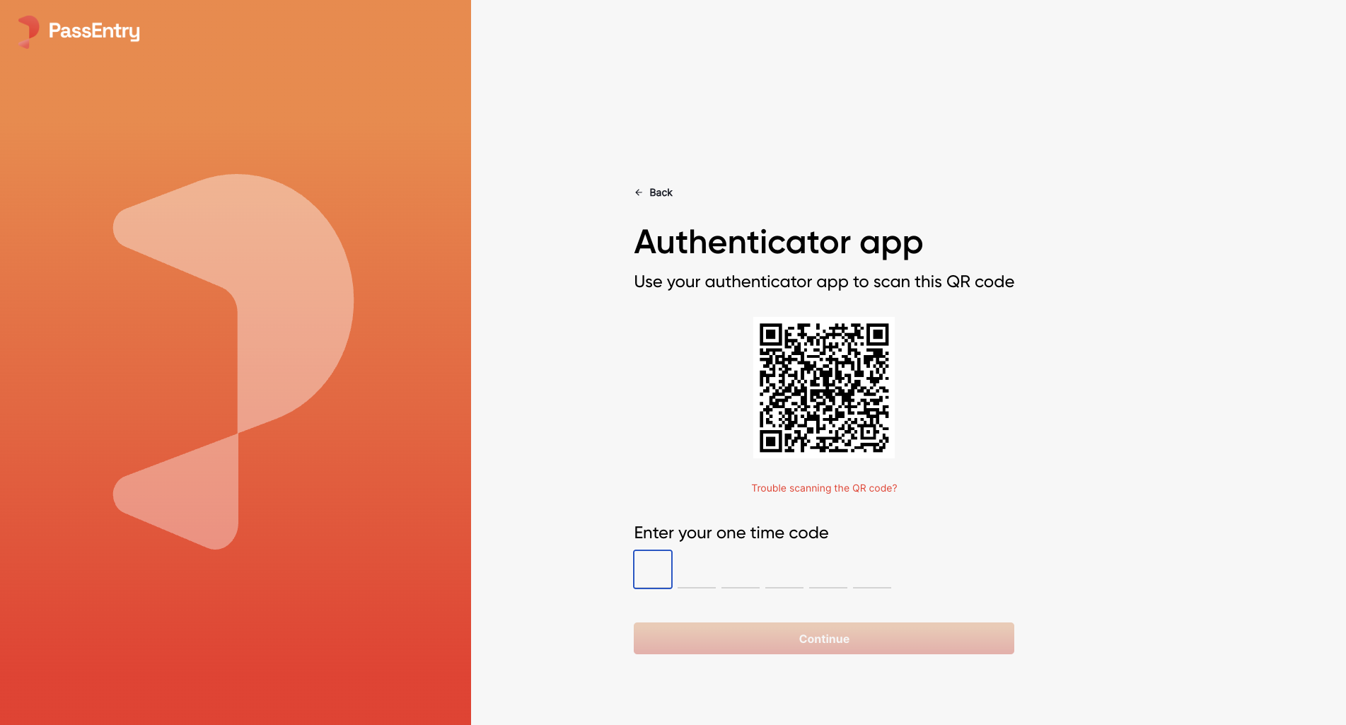 MFA dashboard login