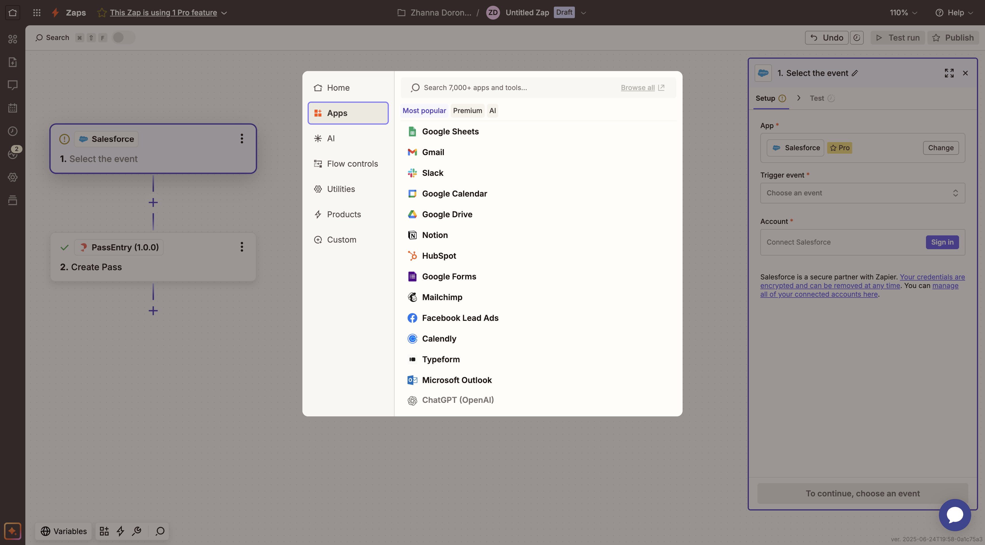 Zapier workflow illustration