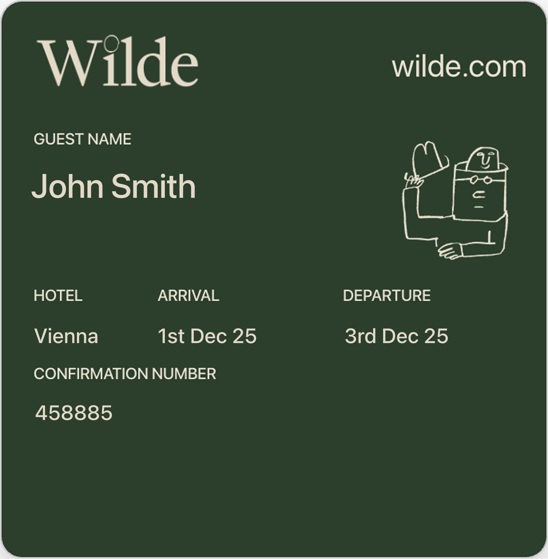 Generic pass template example