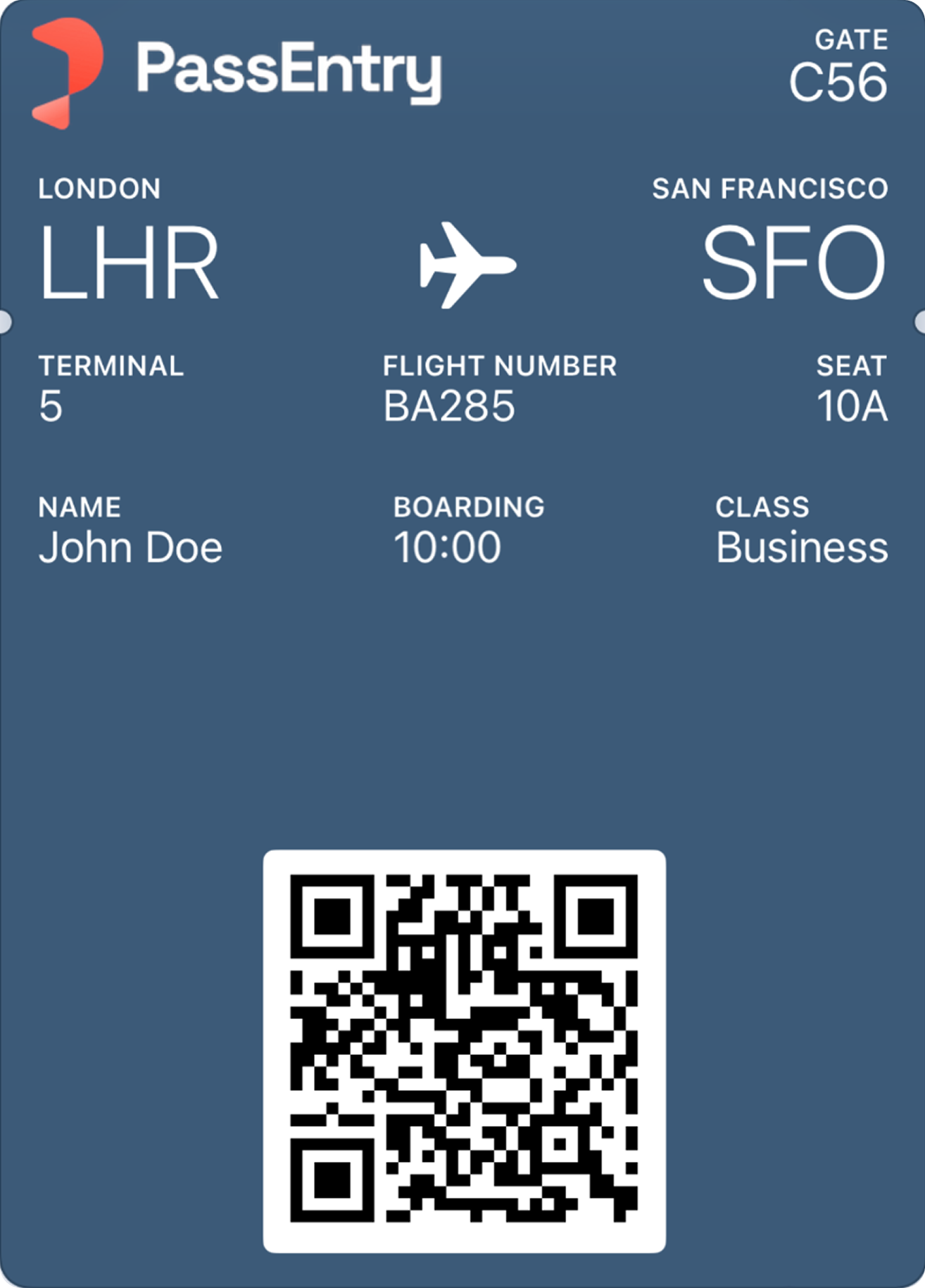 Transit pass template example