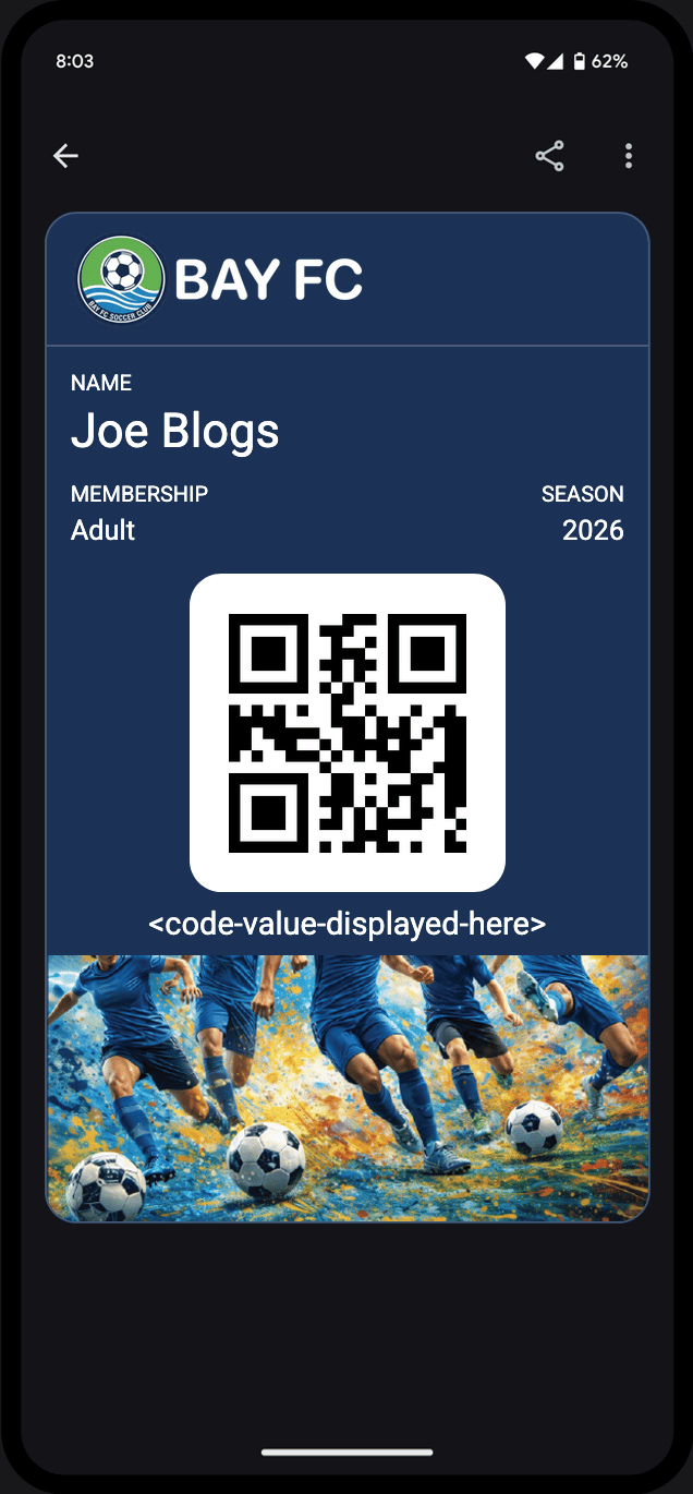 Membership pass in Google Wallet